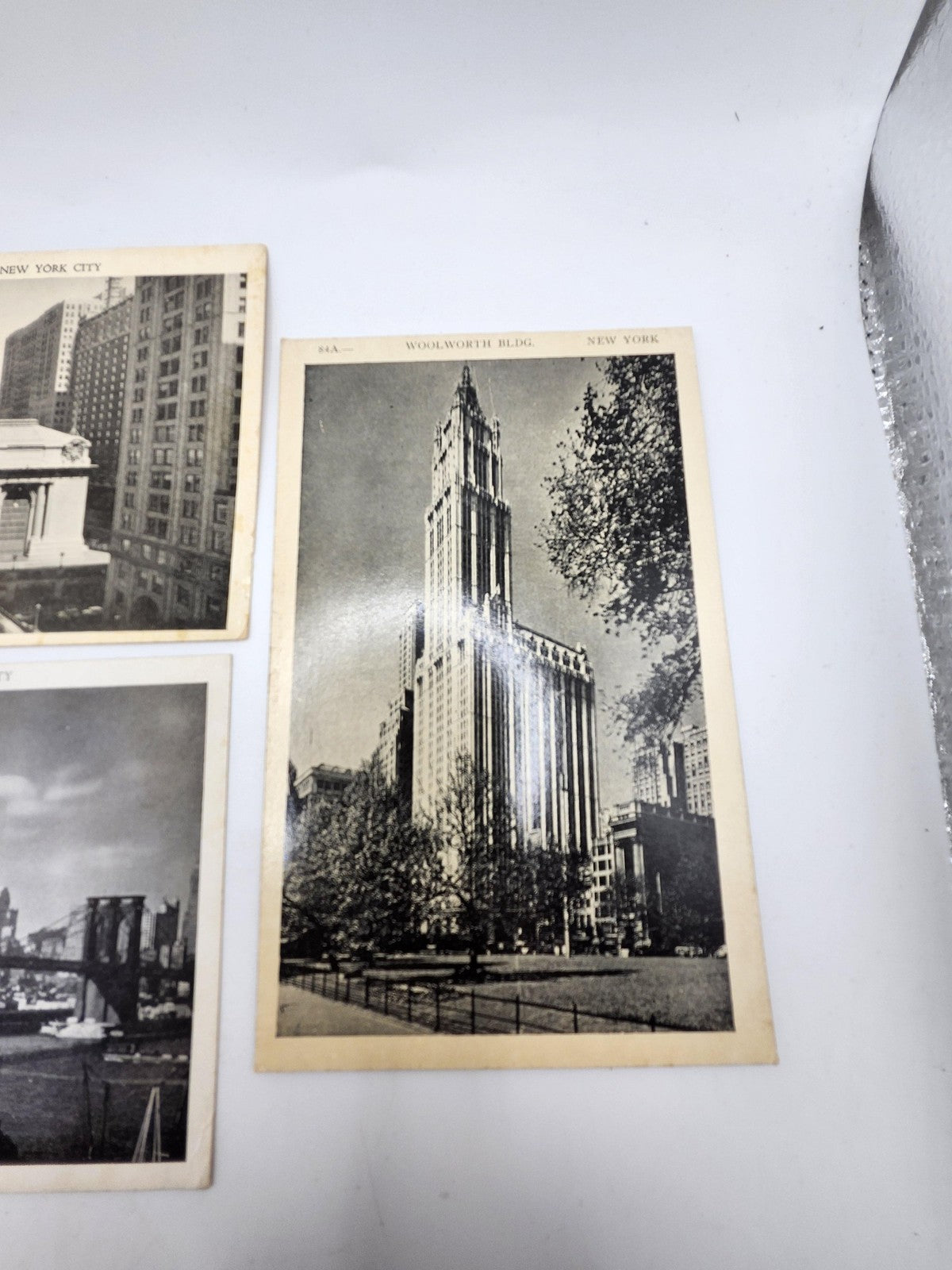 Vintage Manhattan Post Card NYC Landmarks Lot 3 Grand Central Brooklyn Bridge