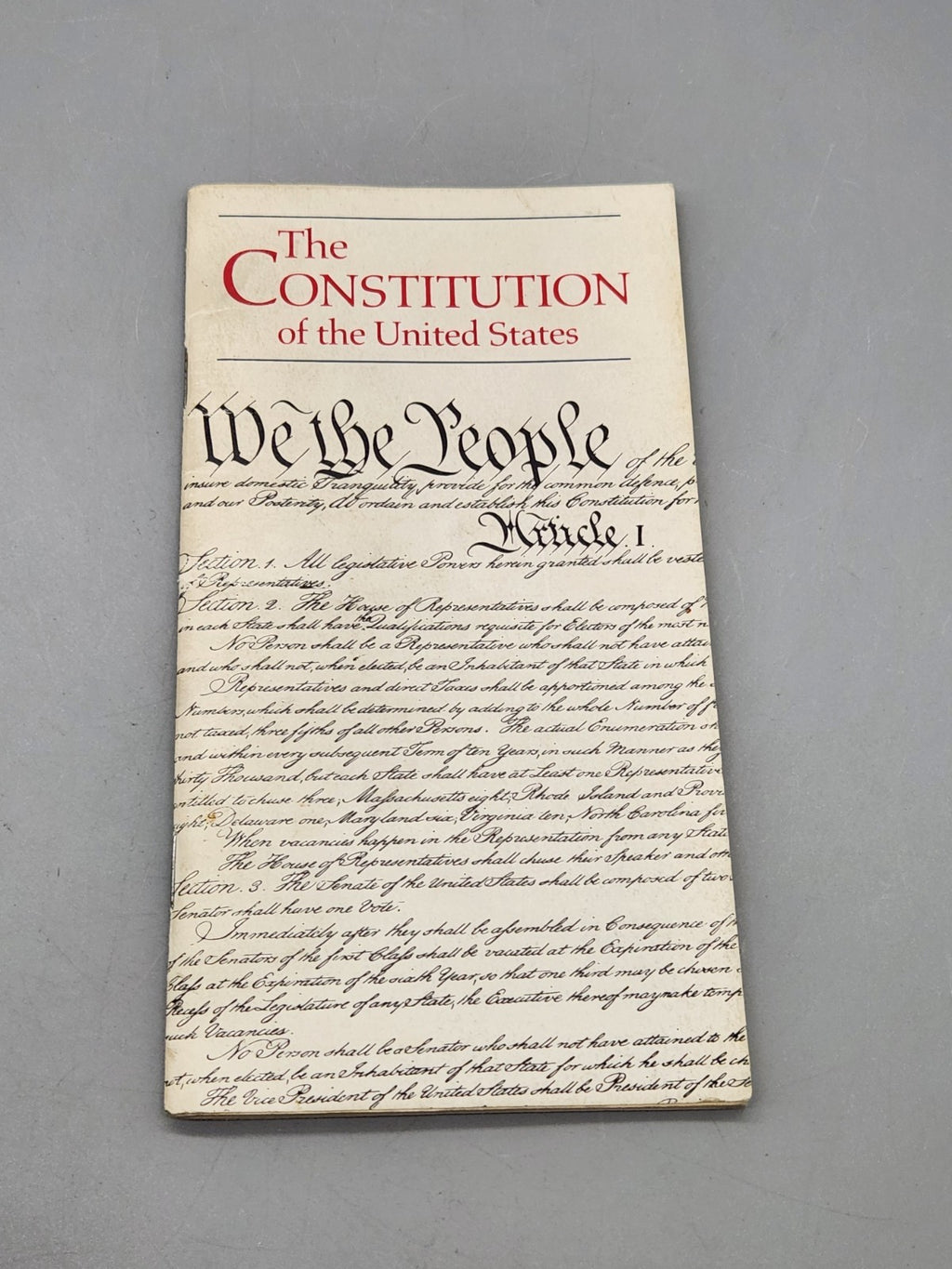 Vintage The Constitution of the United States Pocket Edition Booklet We The...