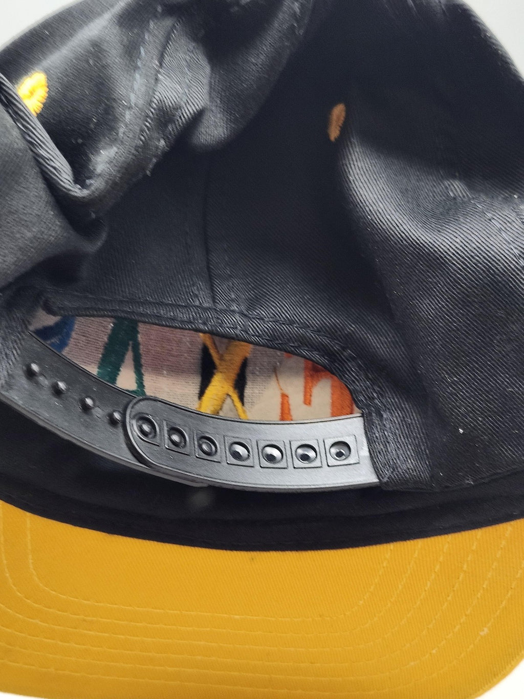 Texas Willco Imports Hat Cap Snap Back Mens One Size Black Yellow Rainbow