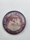 Vintage Led Zeppelin Pinback Button Small Round Swan Song Angel Red Rock Band