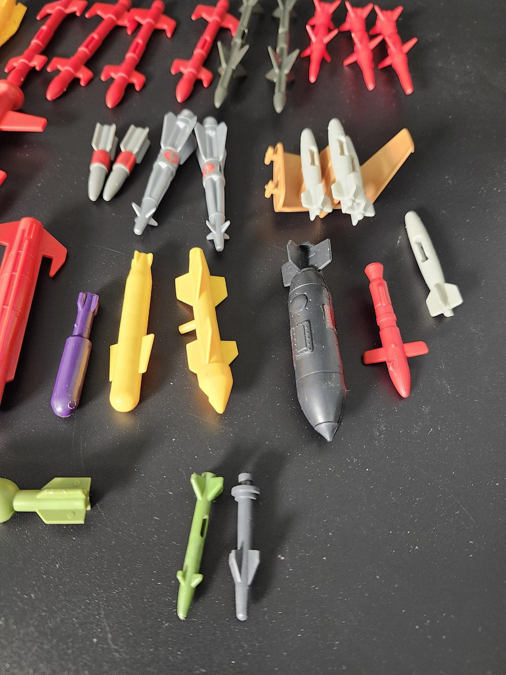 Gi Joe Action Figure Accessories Mixed Lot Missiles Bombs Plastic Toy Loose