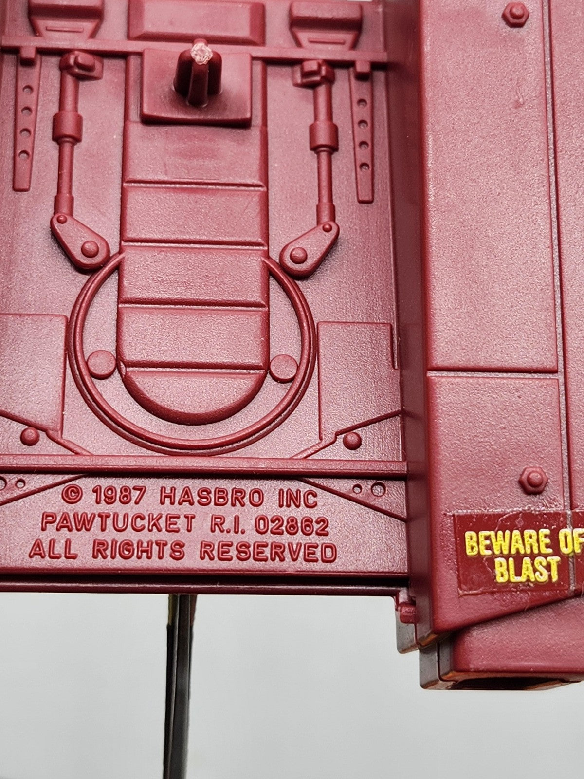 Vintage 1987 G.I. Joe Cobra Jet Pack Replacement Part Hasbro Red Plastic Loose