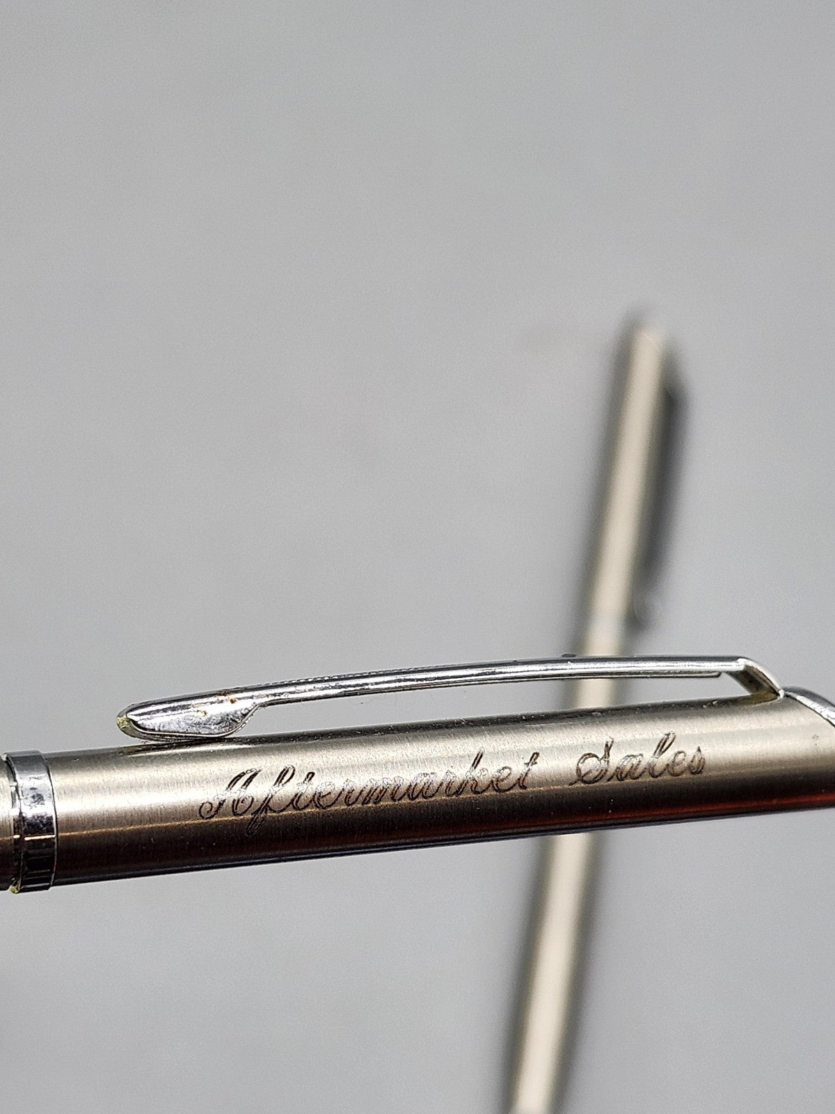 Vintage Parker TRICO Aftermarket Sales Pen Pencil Lot 2 Steel USA Advertising