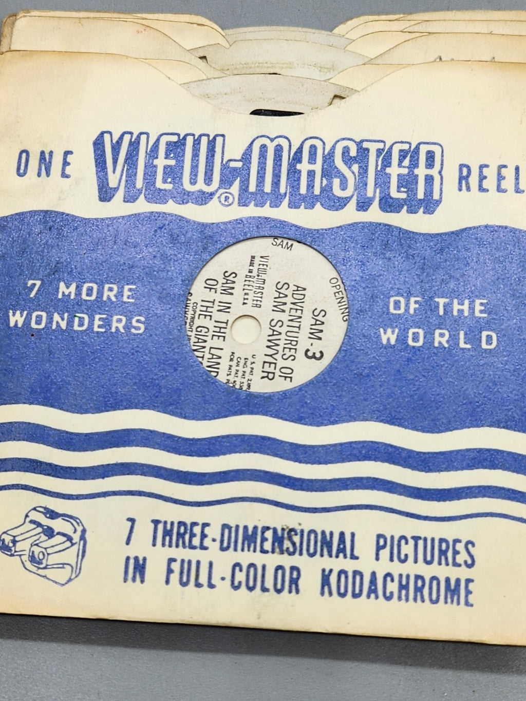 Vintage Sawyer's View-Master Viewer + Reels Lot 1950s Sam Sawyer Three Little...