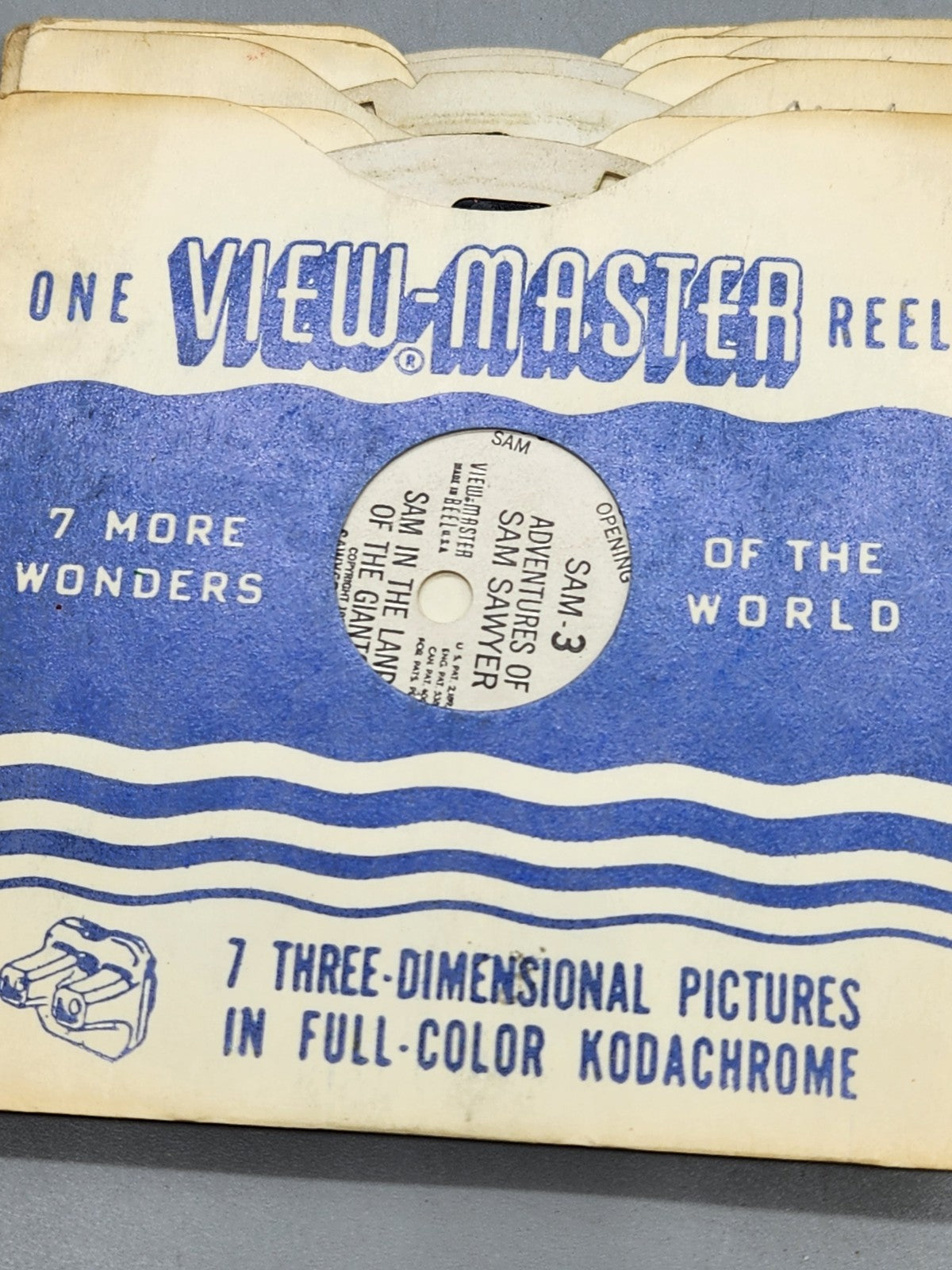 Vintage Sawyer's View-Master Viewer + Reels Lot 1950s Sam Sawyer Three Little...
