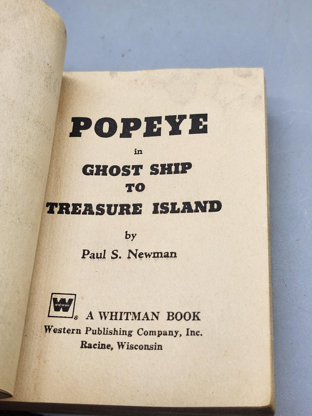 Vintage 1967 Popeye Ghost Ship To Treasure Island Whitman Big Little Book PB