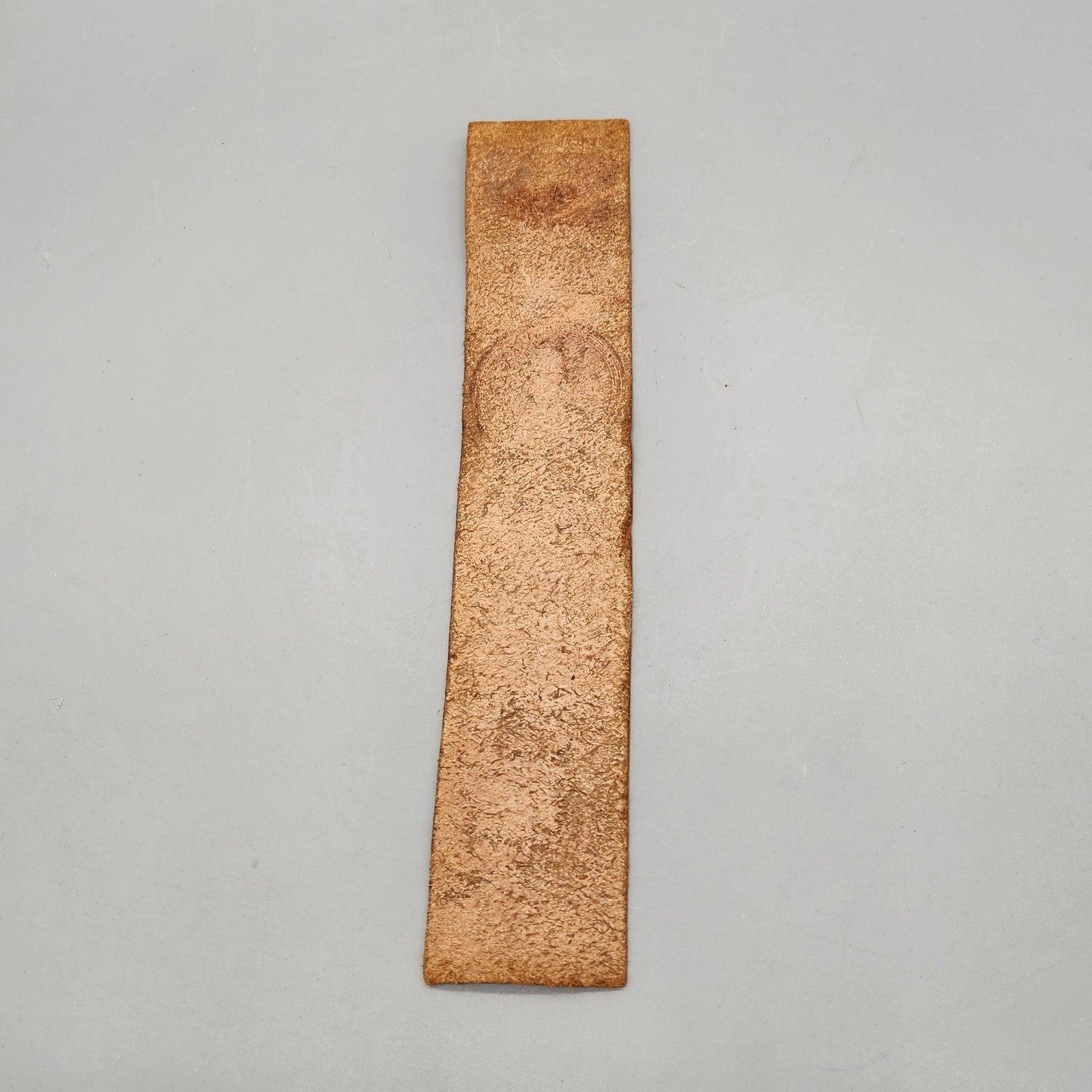 Vintage Buckhorn Canada Leather Bookmark Mountie Here's Where I Fell Asleep