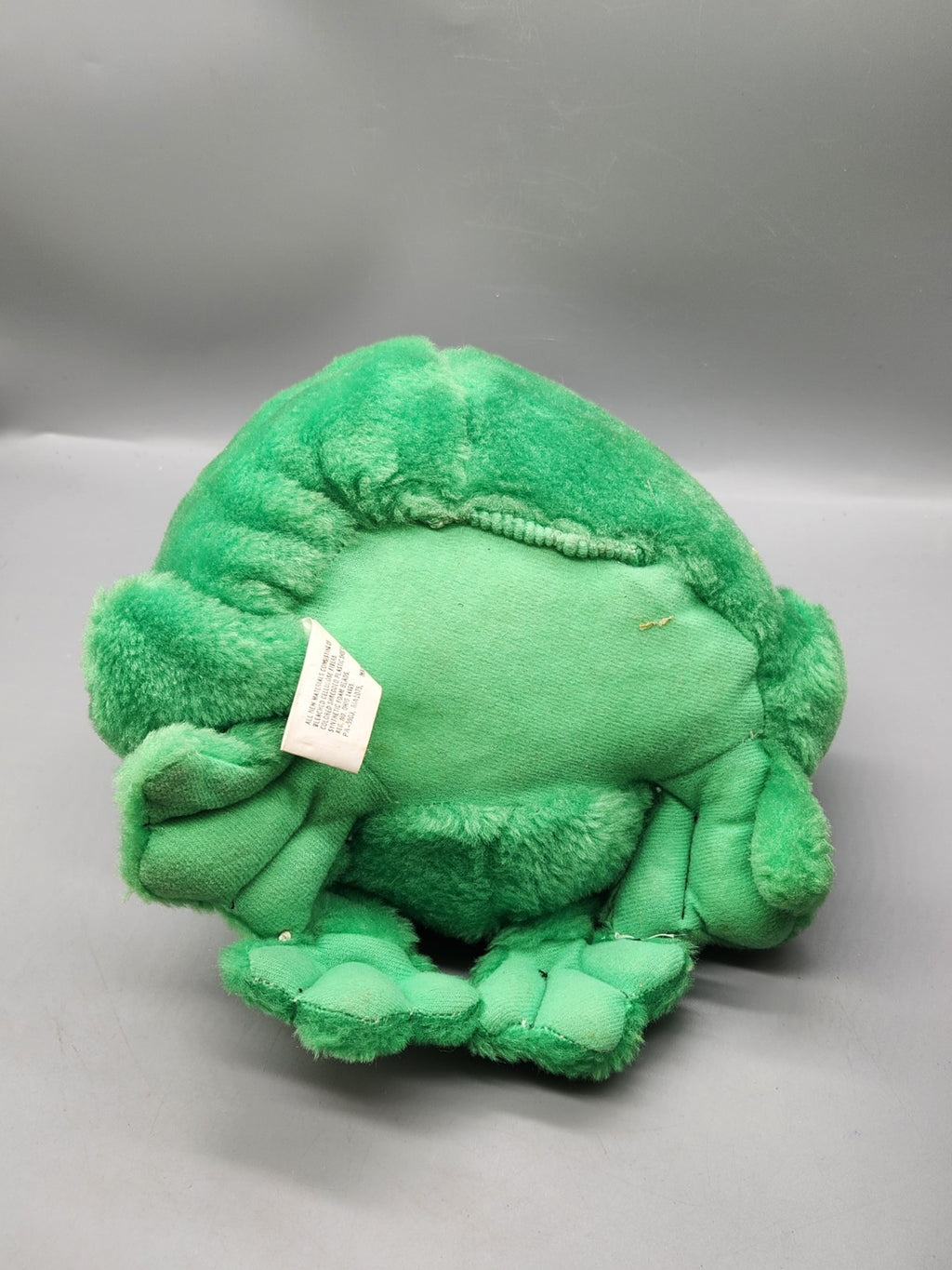Vintage 1995 Liberty Toy Frog Plush Green Stuffed Animal 10" Large Googly Eyes