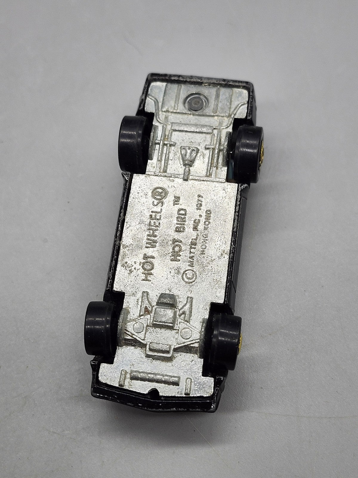 Vintage 1977 Hot Wheels Hot Bird 1:64 Diecast Car Black Pontiac Loose Hong Kong