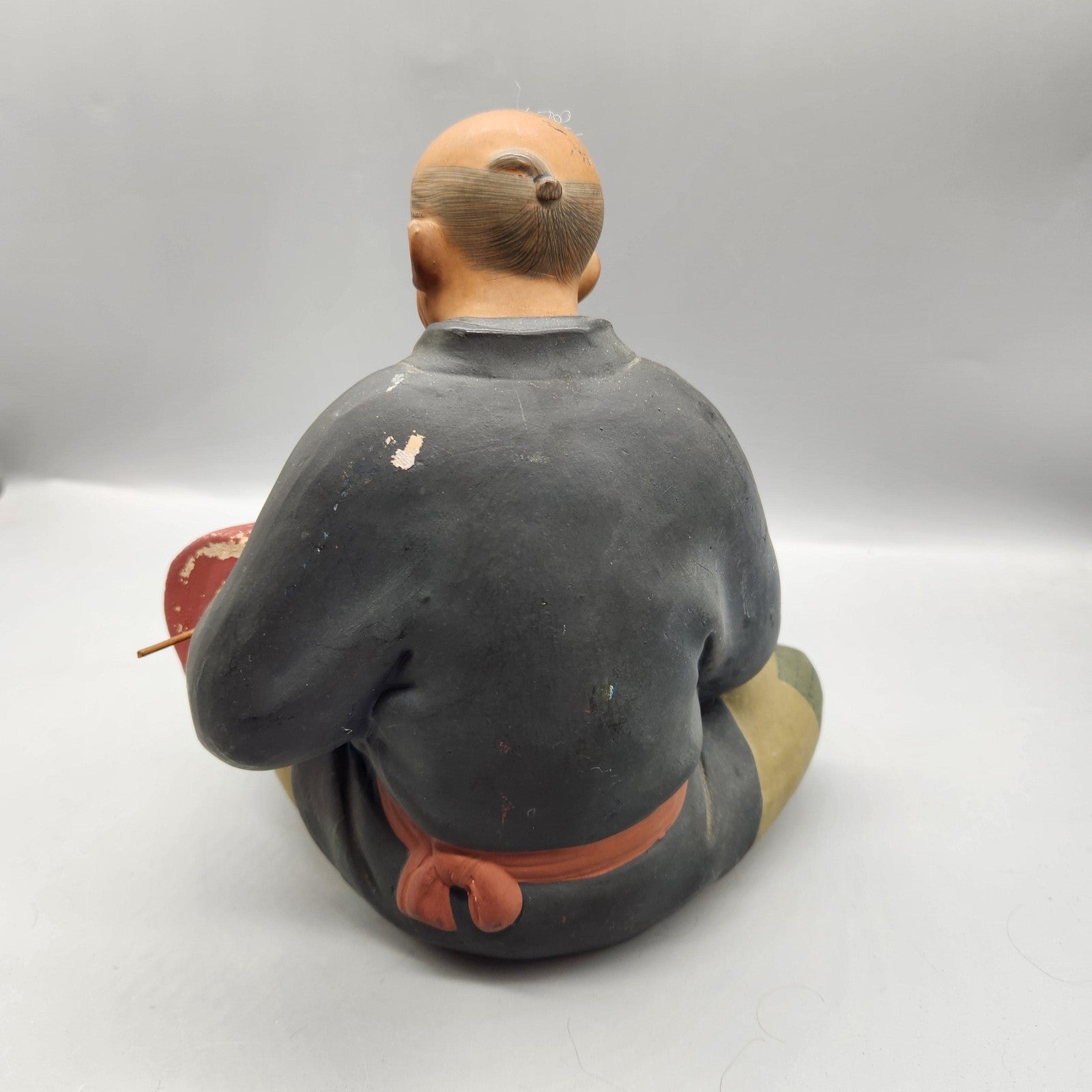 Vintage Hakata Urasaki Dolls Japanese Man Umbrella Figurine Medium Japan Decor