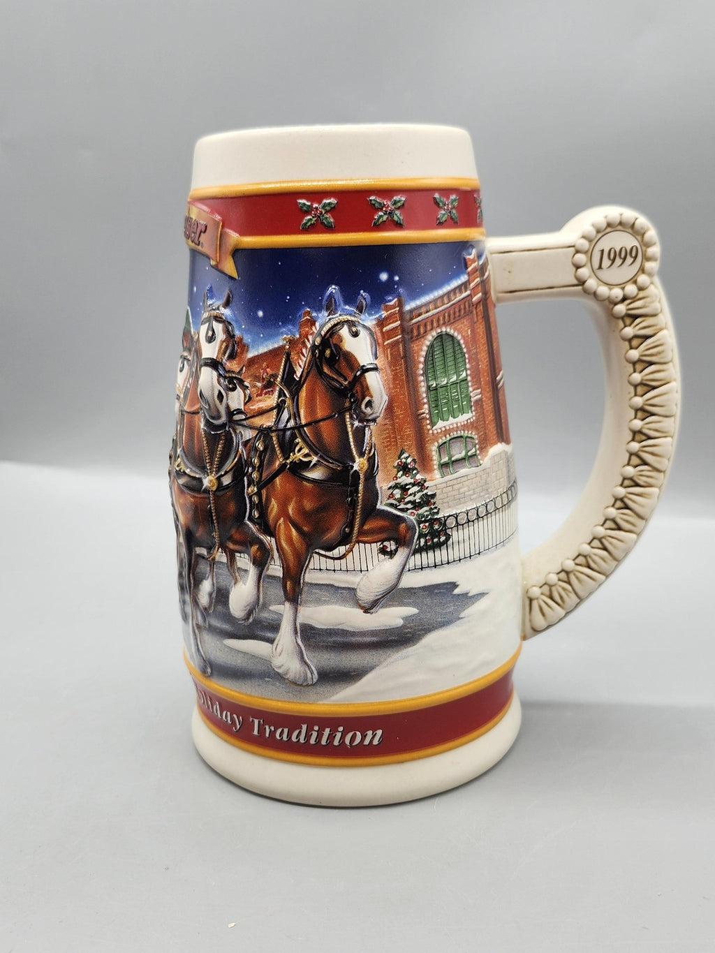 Vintage 1999 Budweiser Century Of Tradition Clydesdales Stein CS389 Ceramarte