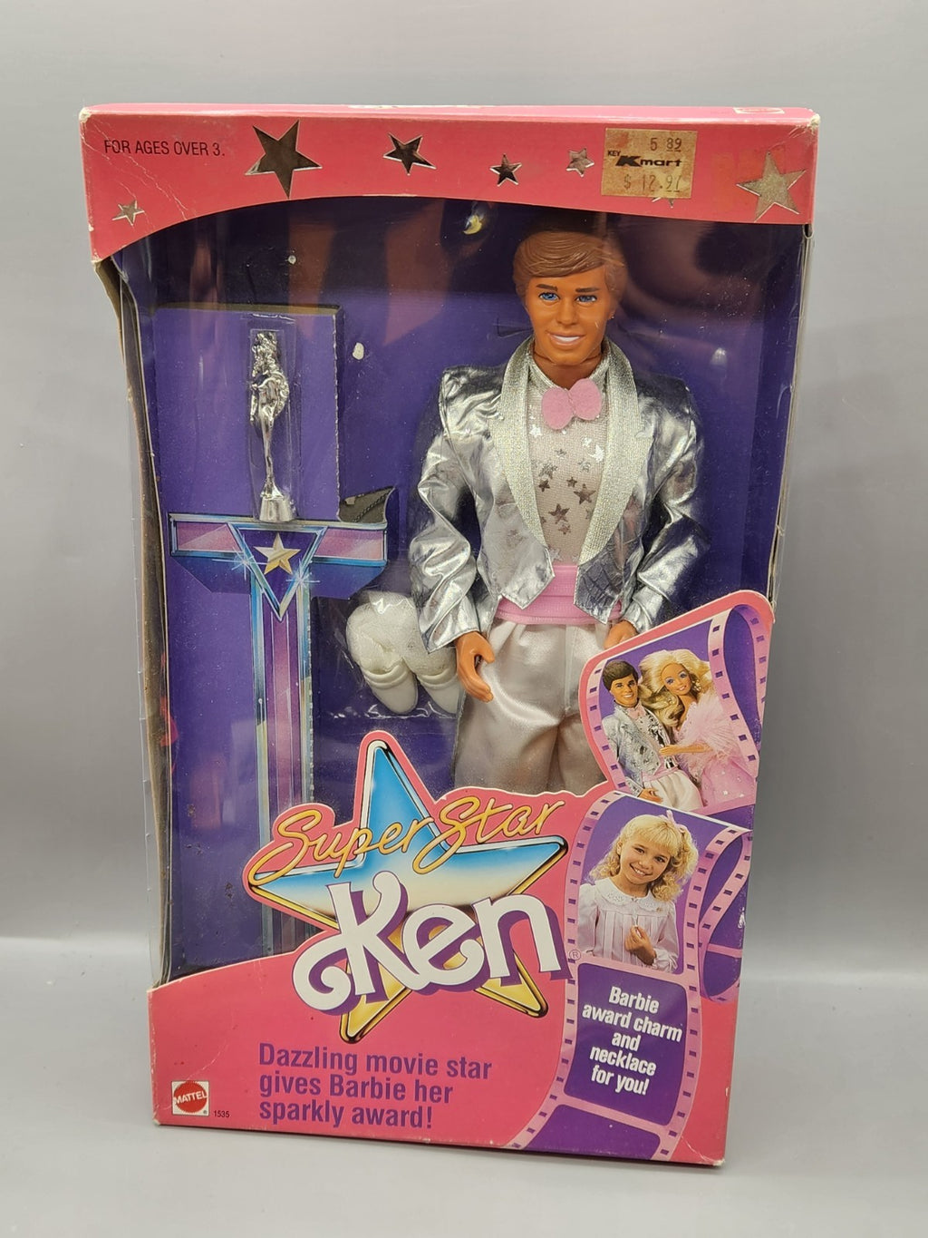 1988 Mattel SuperStar Ken Doll #1535 Movie Star Award Gift Set NRFB Vintage