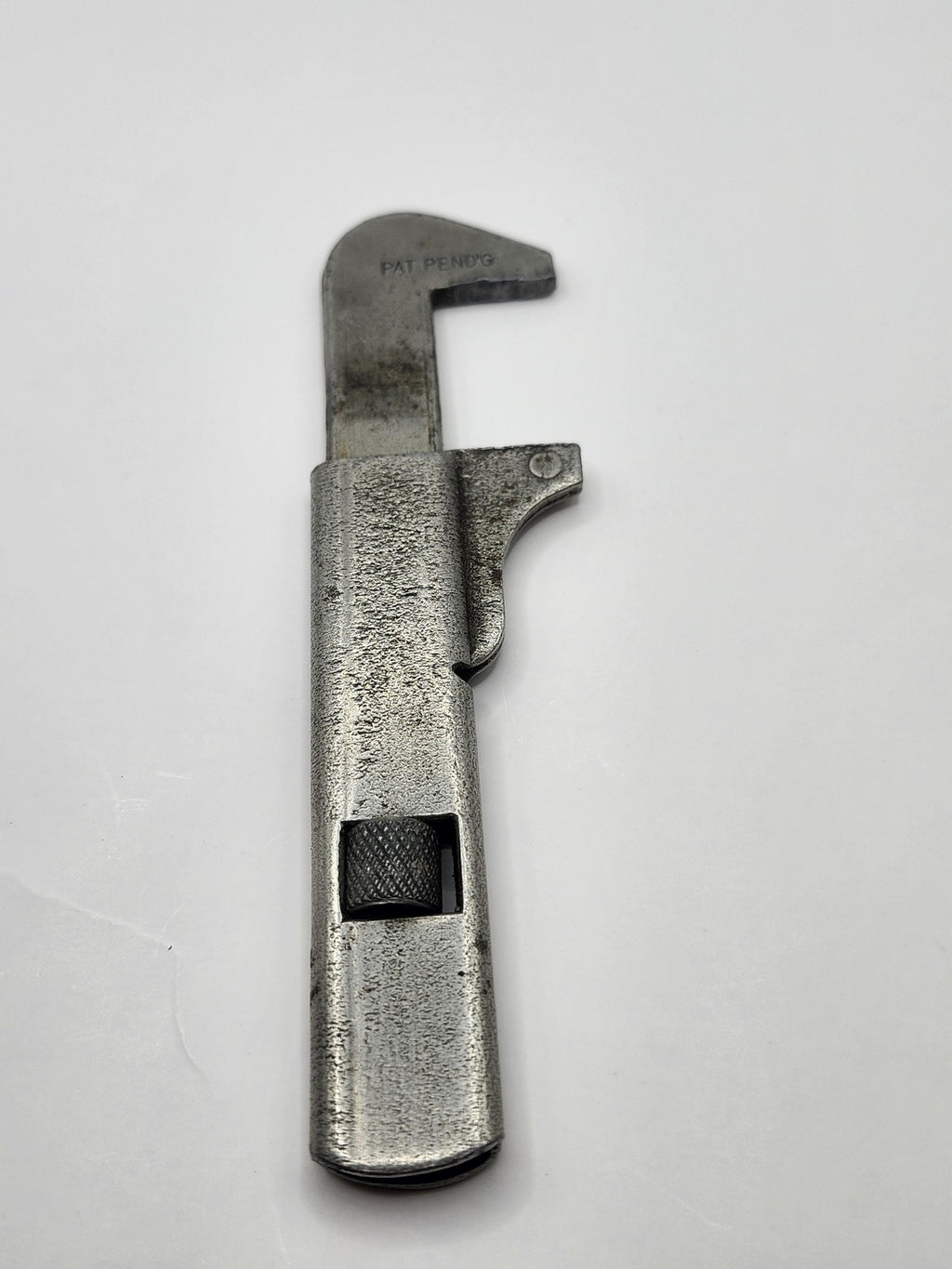 Vintage Metal Steel Scraper Tool Silver Retractable Blade Pat Pendg Handheld