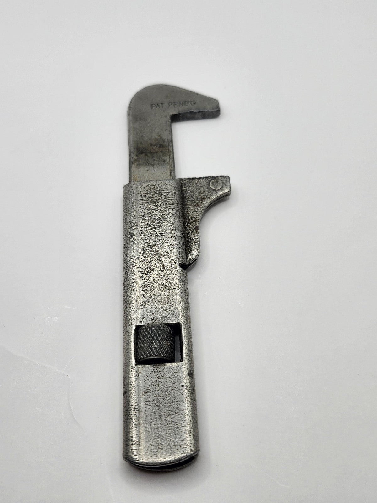 Vintage Metal Steel Scraper Tool Silver Retractable Blade Pat Pendg Handheld