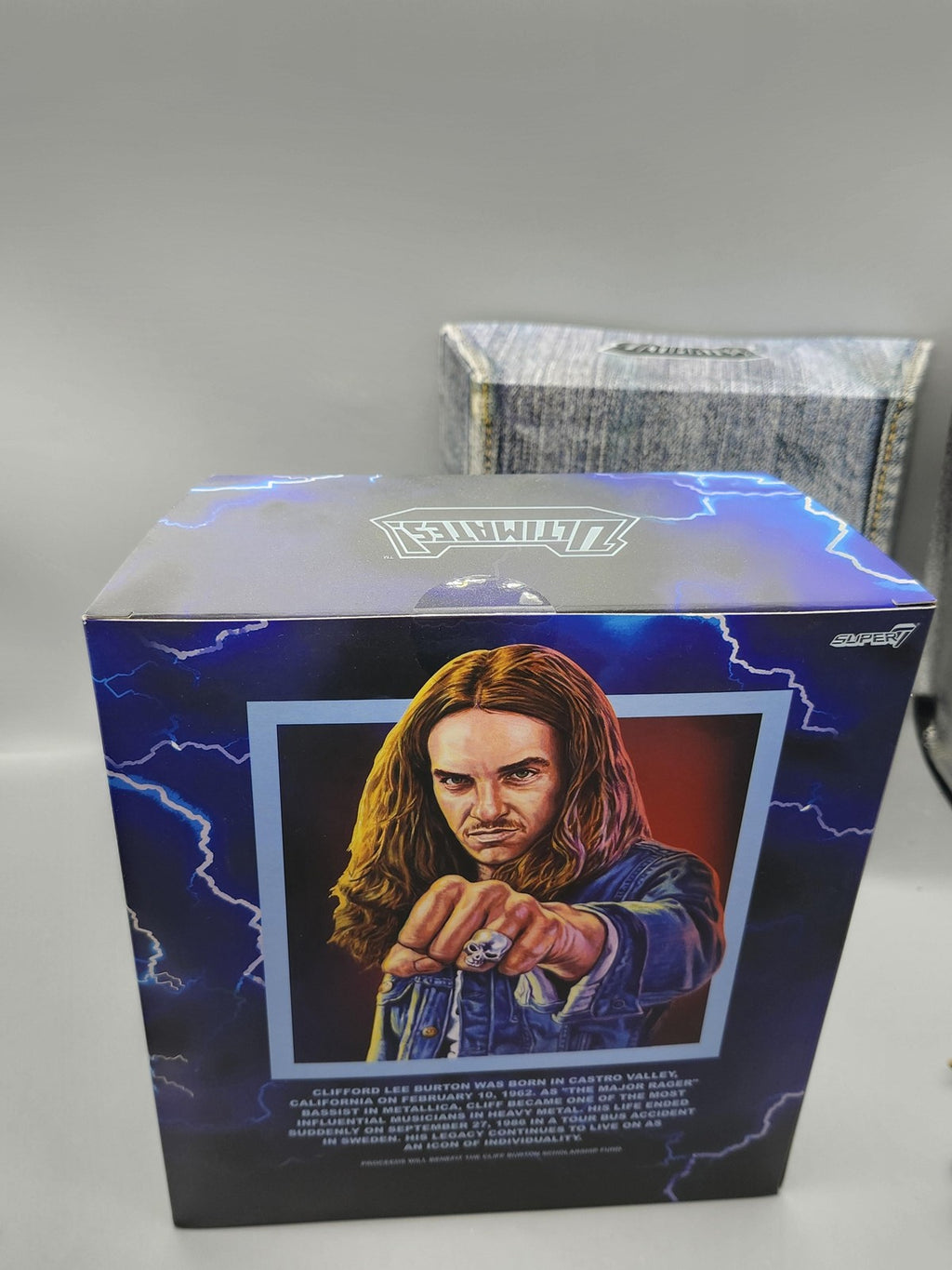 Super7 Burton Ultimates Action Figure Music Collector Toy New Boxed Blue Jeans