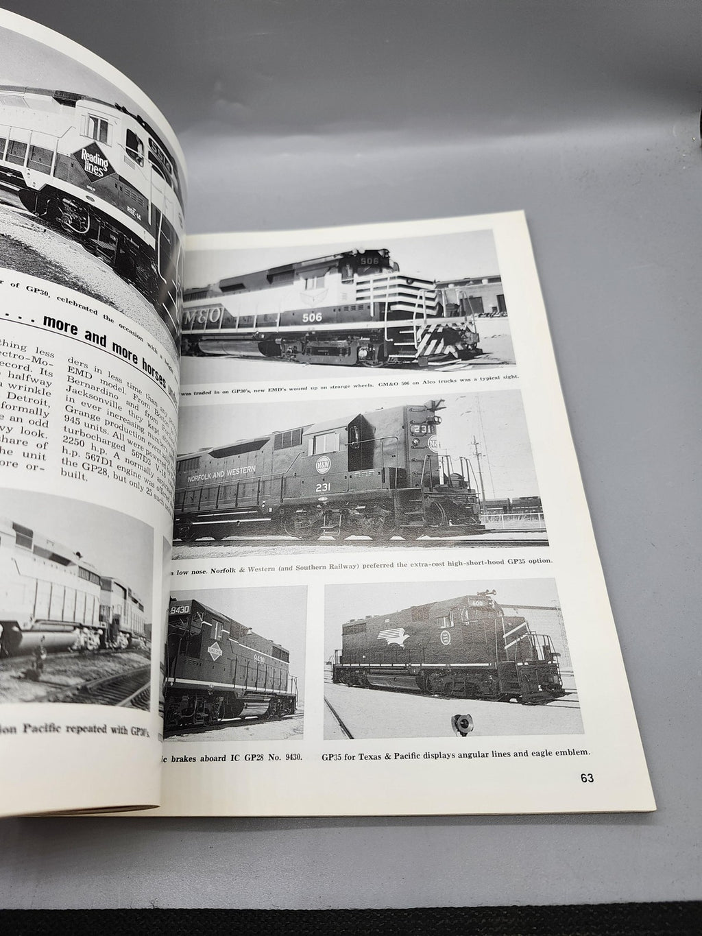 Vintage Our GM Scrapbook Morgan Kalmbach PB Trains Diesel Locos 1971 Orange USA
