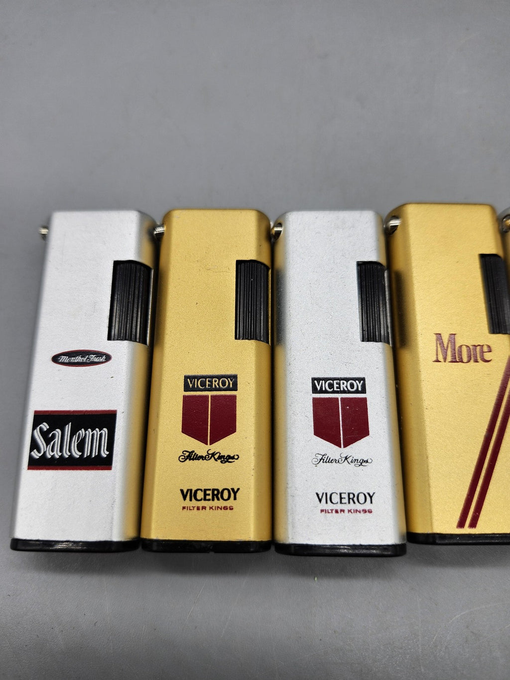 Vintage Cigarette Advertising Lighters Lot 8 Salem Viceroy More Kent Winston