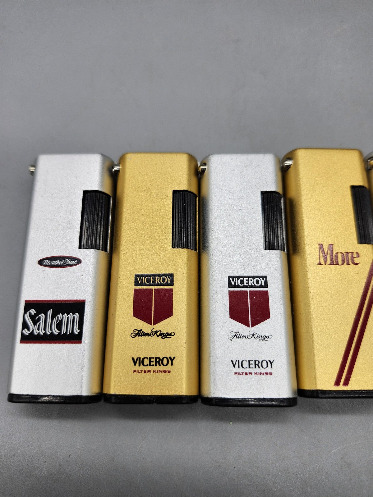 Vintage Cigarette Advertising Lighters Lot 8 Salem Viceroy More Kent Winston