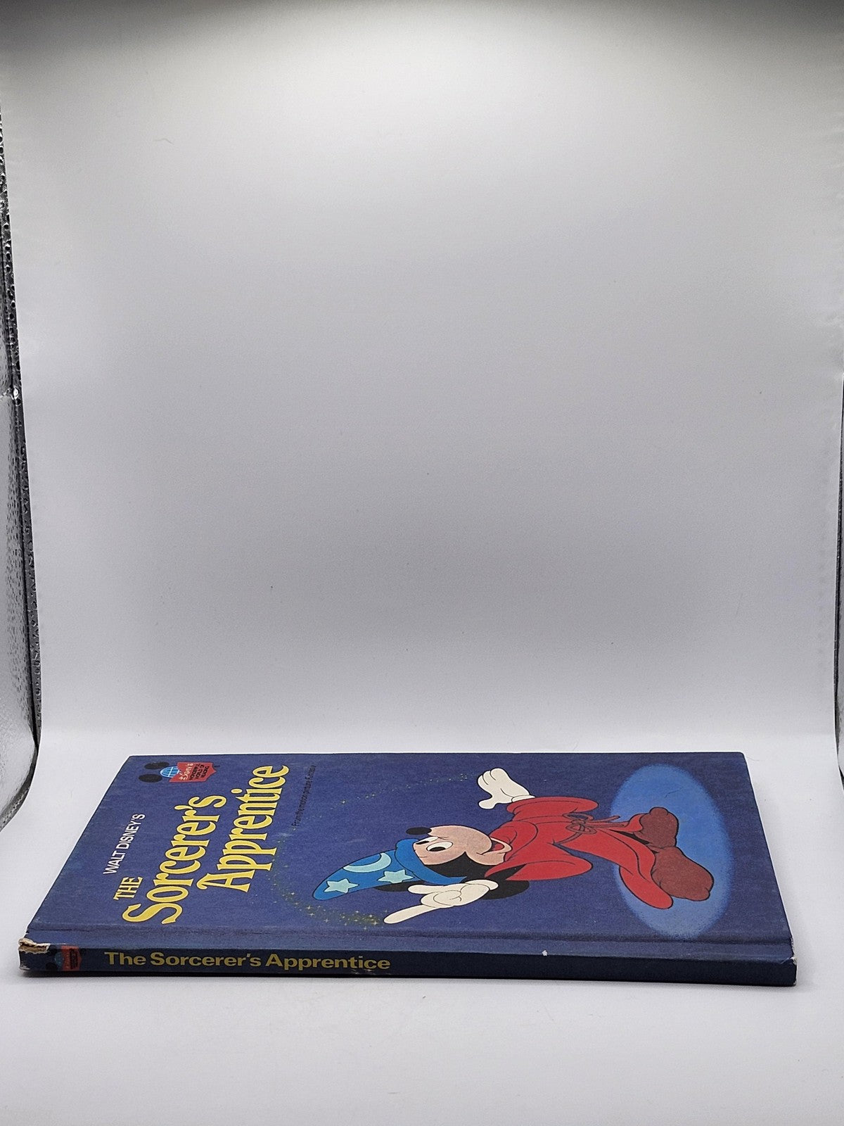Vintage Sorcerer's Apprentice Walt Disney Blue HC Kids Picture Book 1973 USA