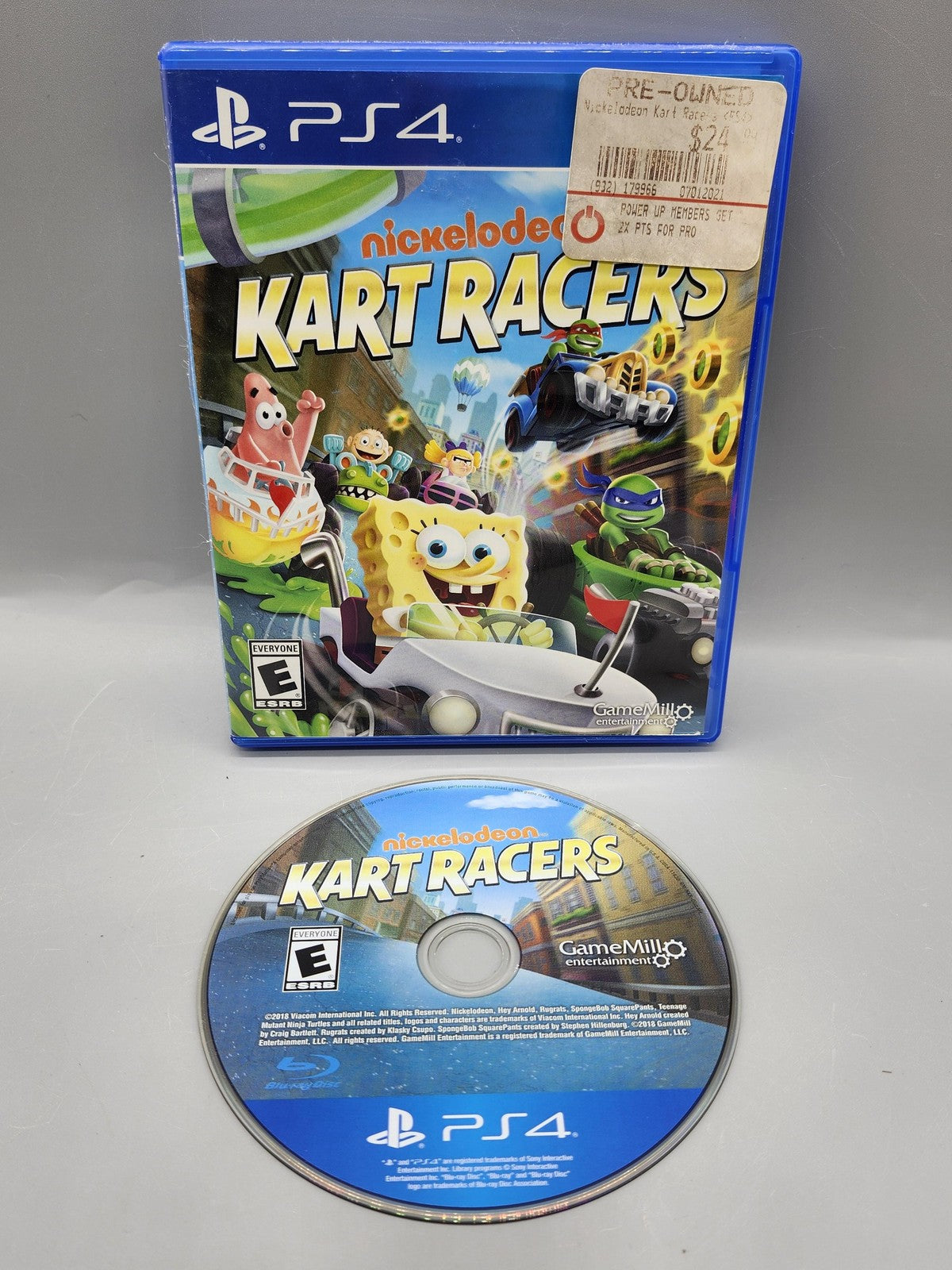 Nickelodeon Kart Racers PlayStation 4 PS4 Game E Red Mile NTSC-U/C Disc Racing
