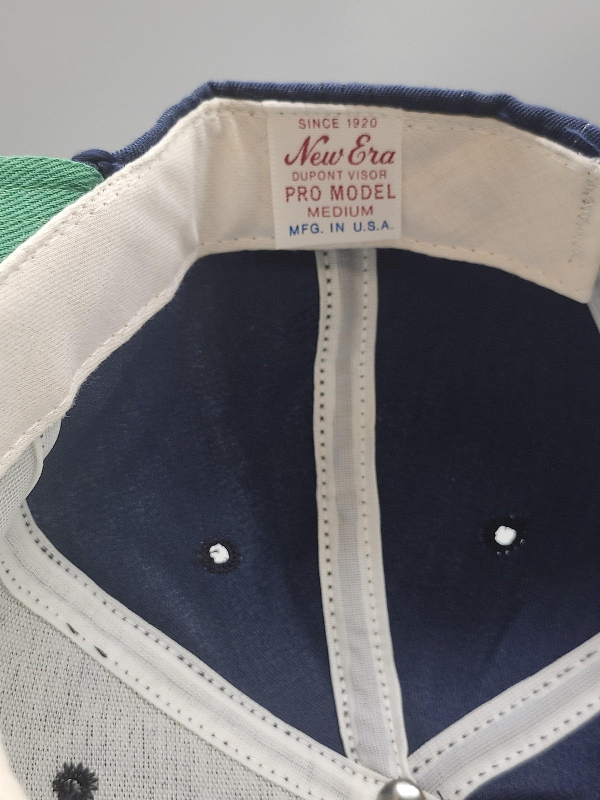 Vintage Bayou Club Hat Cap Snap Back Mens M Blue Rope Baseball Golf New Era 80s