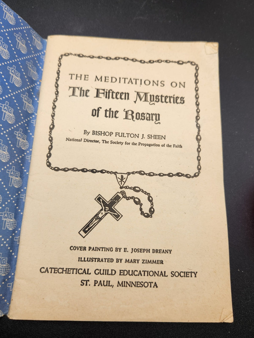 Vintage The Fifteen Mysteries Of The Rosary Bishop Fulton J Sheen