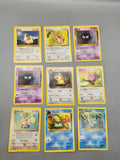 Vintage Pokemon Card Lot WOTC Fossil Jungle Team Rocket Omastar Dark Raticate 9
