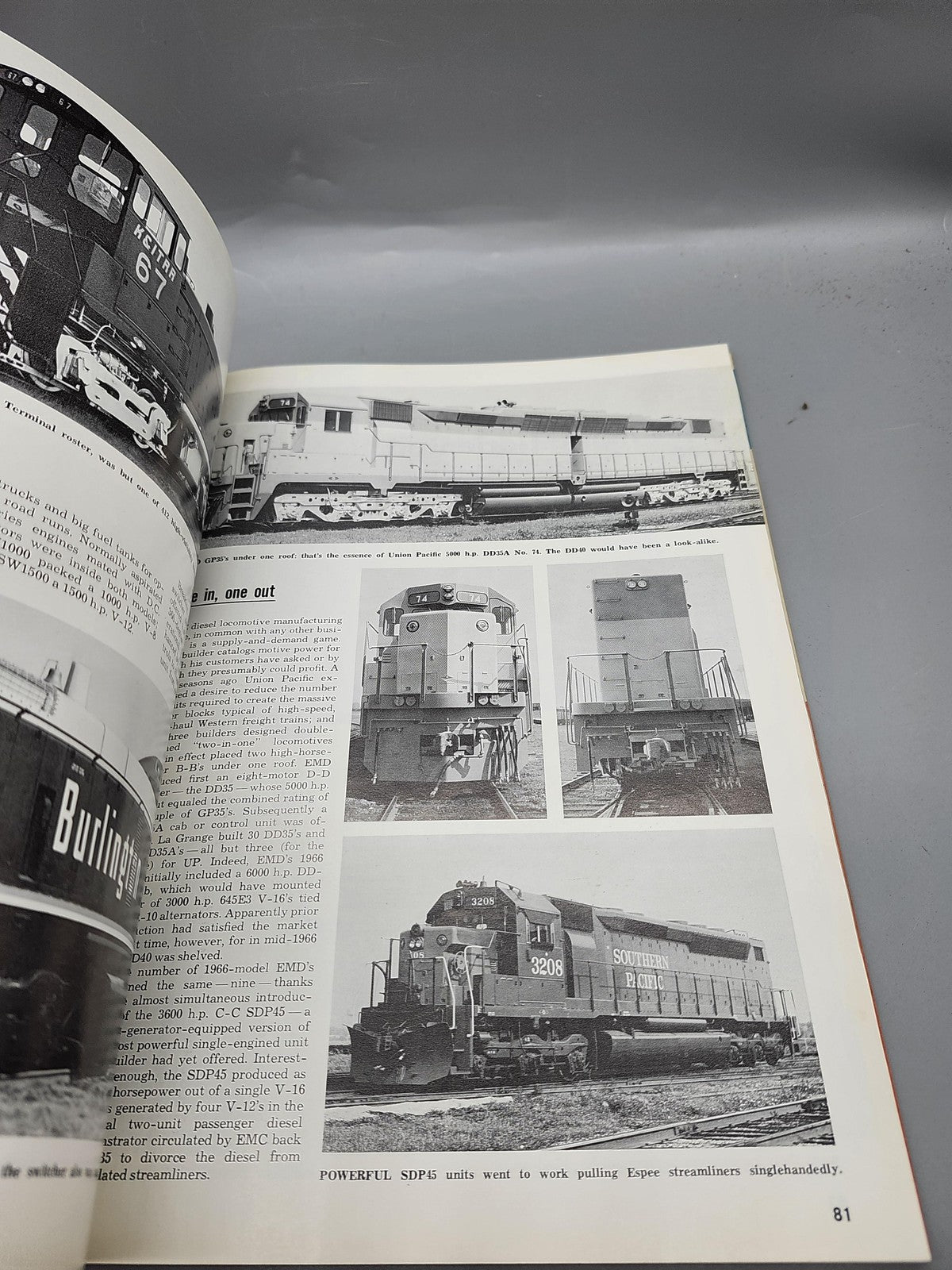 Vintage Our GM Scrapbook Morgan Kalmbach PB Trains Diesel Locos 1971 Orange USA