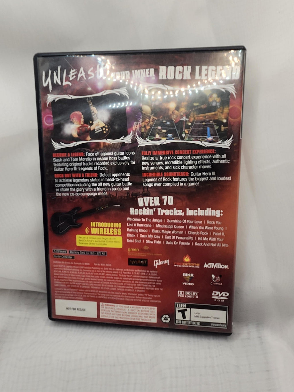Guitar Hero III Legends Of Rock PlayStation 2 PS2 Game CIB Activision NTSC-U/C