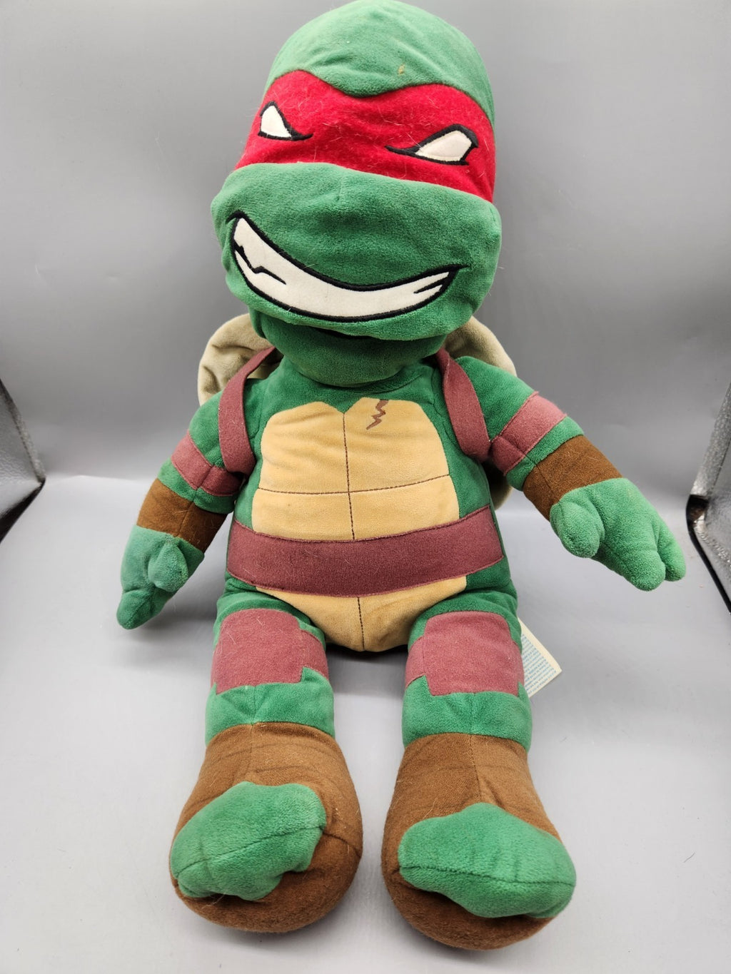 Vintage Build-A-Bear Teenage Mutant Ninja Turtles Raphael Plush TMNT 16” Stuffed