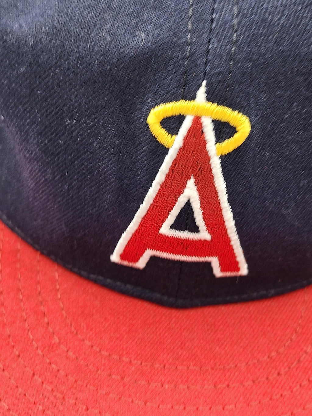 Vintage California Angels Hat Cap Fitted Mens 6 7/8 Blue MLB Baseball New Era