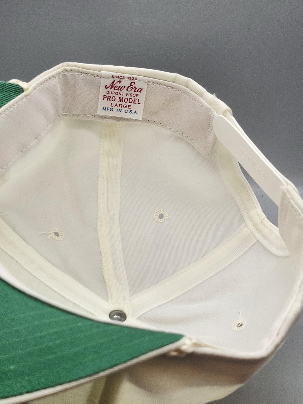 Vintage Boca Raton G.C. New Era Hat Cap Snap Back Mens L White Rope 80s