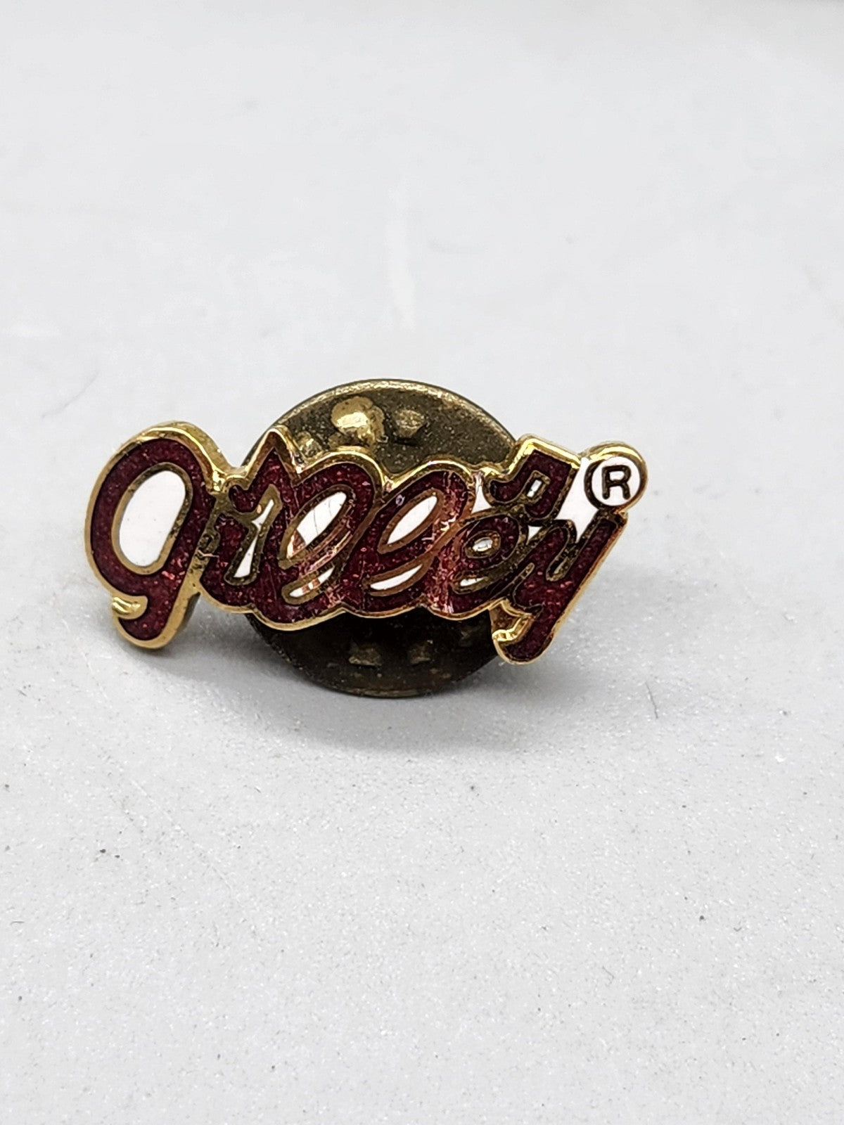 Vintage Gilley's Logo Lapel Pin Small Red Gold Tone Enamel Country Bar Decor