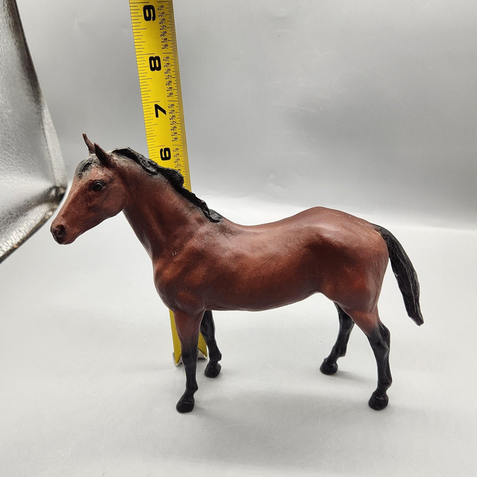 Vintage Breyer Model Bay Horse Figurine Brown Black Mane Plastic USA Chicago