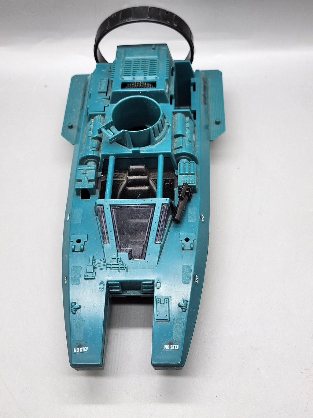 Vintage 1984 G.I. Joe Cobra Boat Ship Hasbro Teal Plastic Toy Vehicle Loose