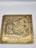 Vintage 1903 Shakespeare Henry IV Falstaff Brass Gold Plaque George Routledge
