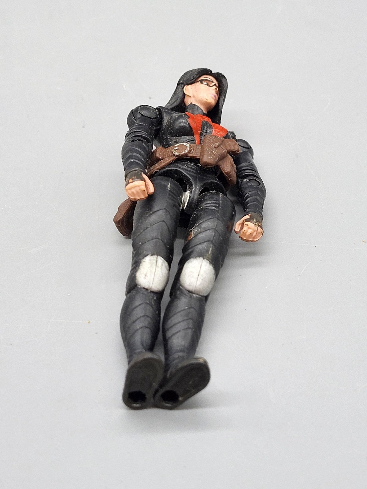 G.I. Joe Baroness Action Figure Hasbro Cobra 1:18 Black Plastic Toy Loose