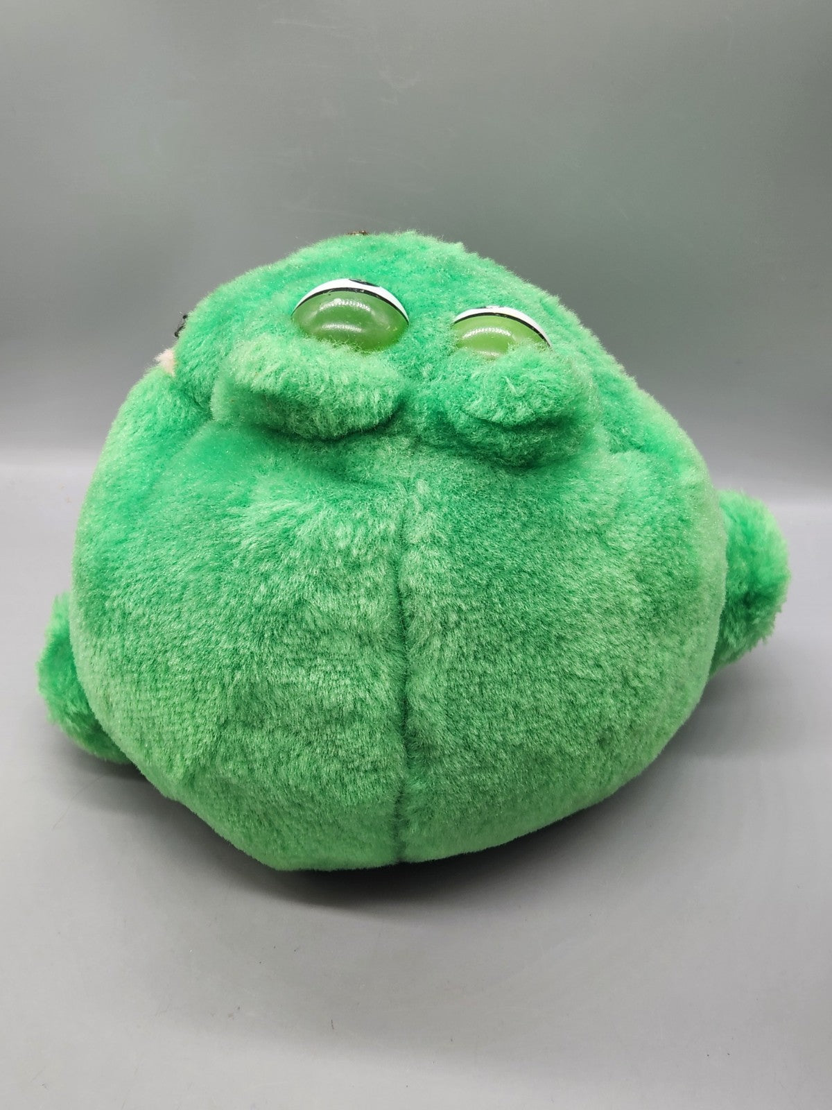 Vintage 1995 Liberty Toy Frog Plush Green Stuffed Animal 10" Large Googly Eyes