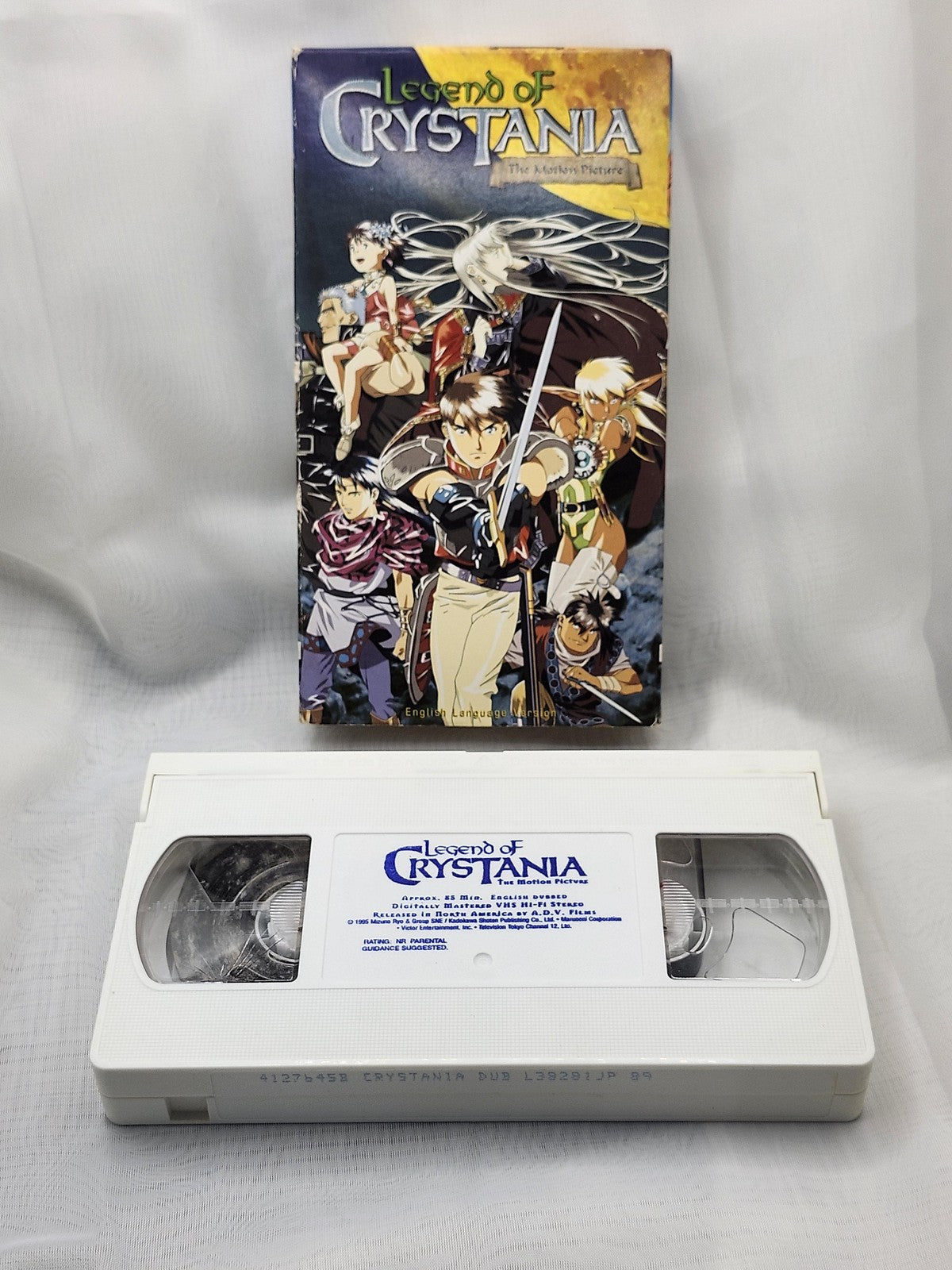 Legend Of Crystania The Motion Picture VHS ADV Films English Dubbed Anime Japan