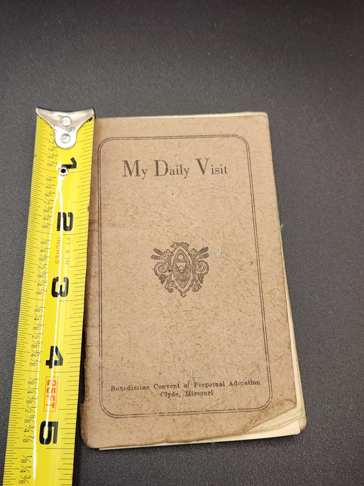 1930 My Daily Visit Catholic Prayer Book Pocket Devotional Benedictine Convent