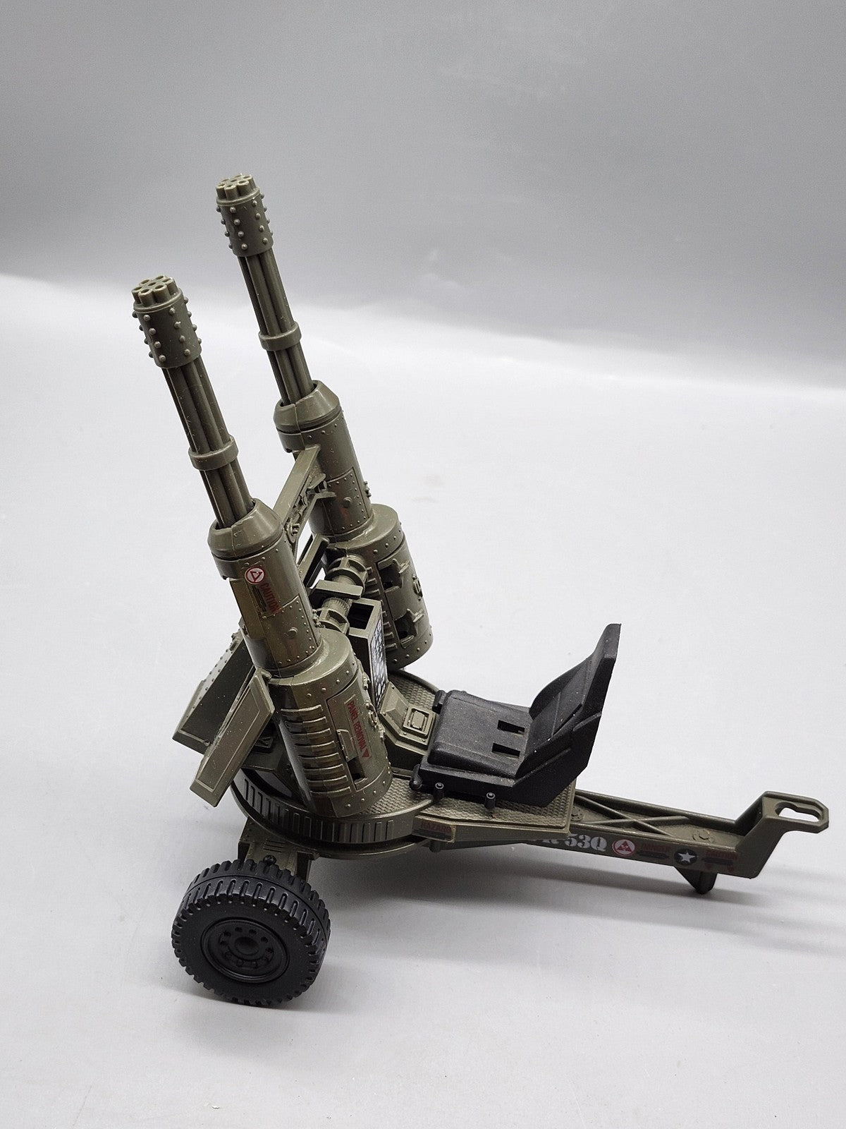 Vintage 1983 G.I. Joe Whirlwind Twin Battle Gun Hasbro Green Plastic Toy Loose