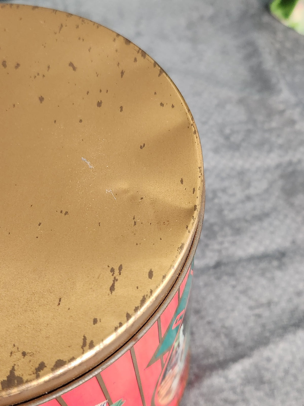 Vintage Coca-Cola Santa Tin Cookie Canister Christmas Coke Advertising Container