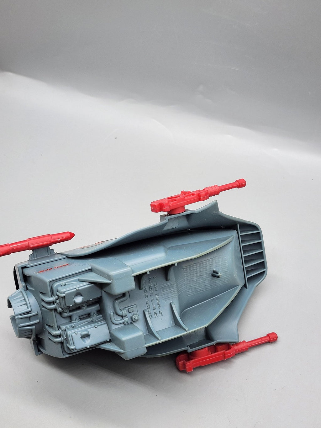 Vintage 1987 G.I. Joe Cobra Sea Ray Ship Vehicle Hasbro Blue Plastic Toy Loose