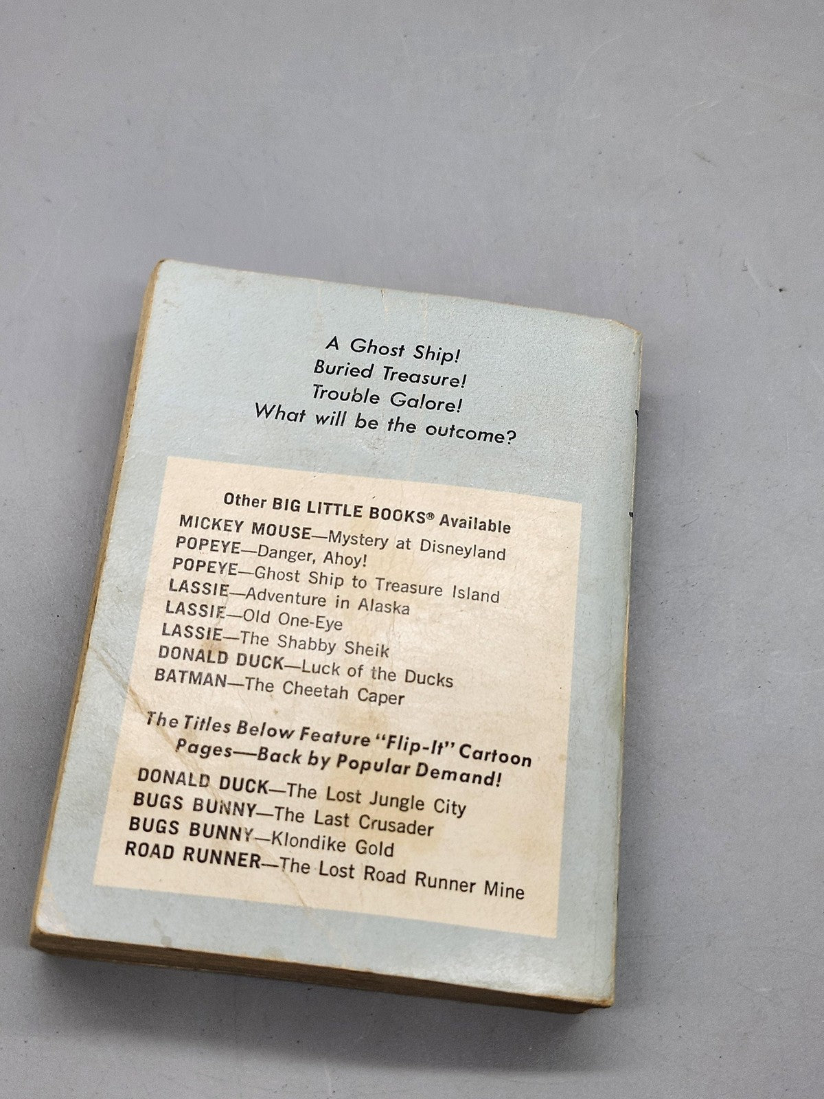 Vintage 1967 Popeye Ghost Ship To Treasure Island Whitman Big Little Book PB