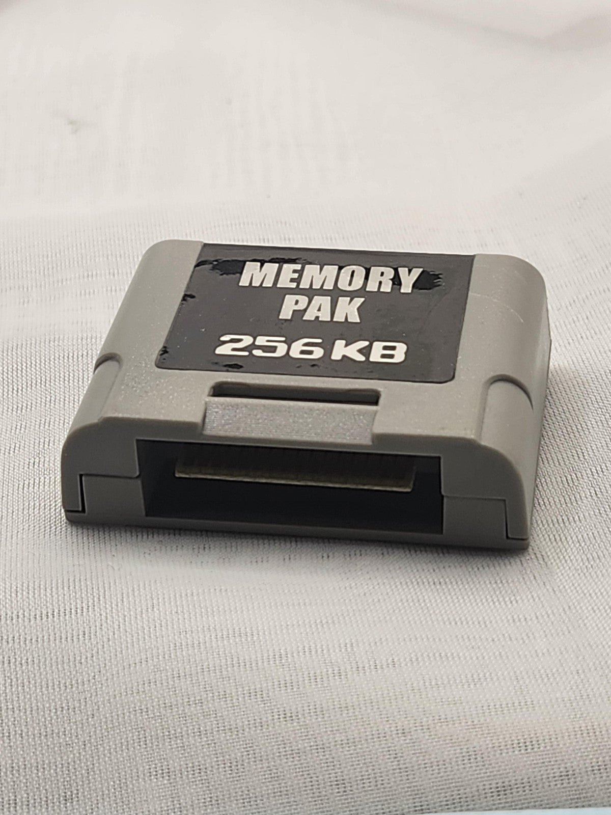 Nintendo 64 Controller Memory Pak 256KB Tomee Gray Game Save Accessory N64
