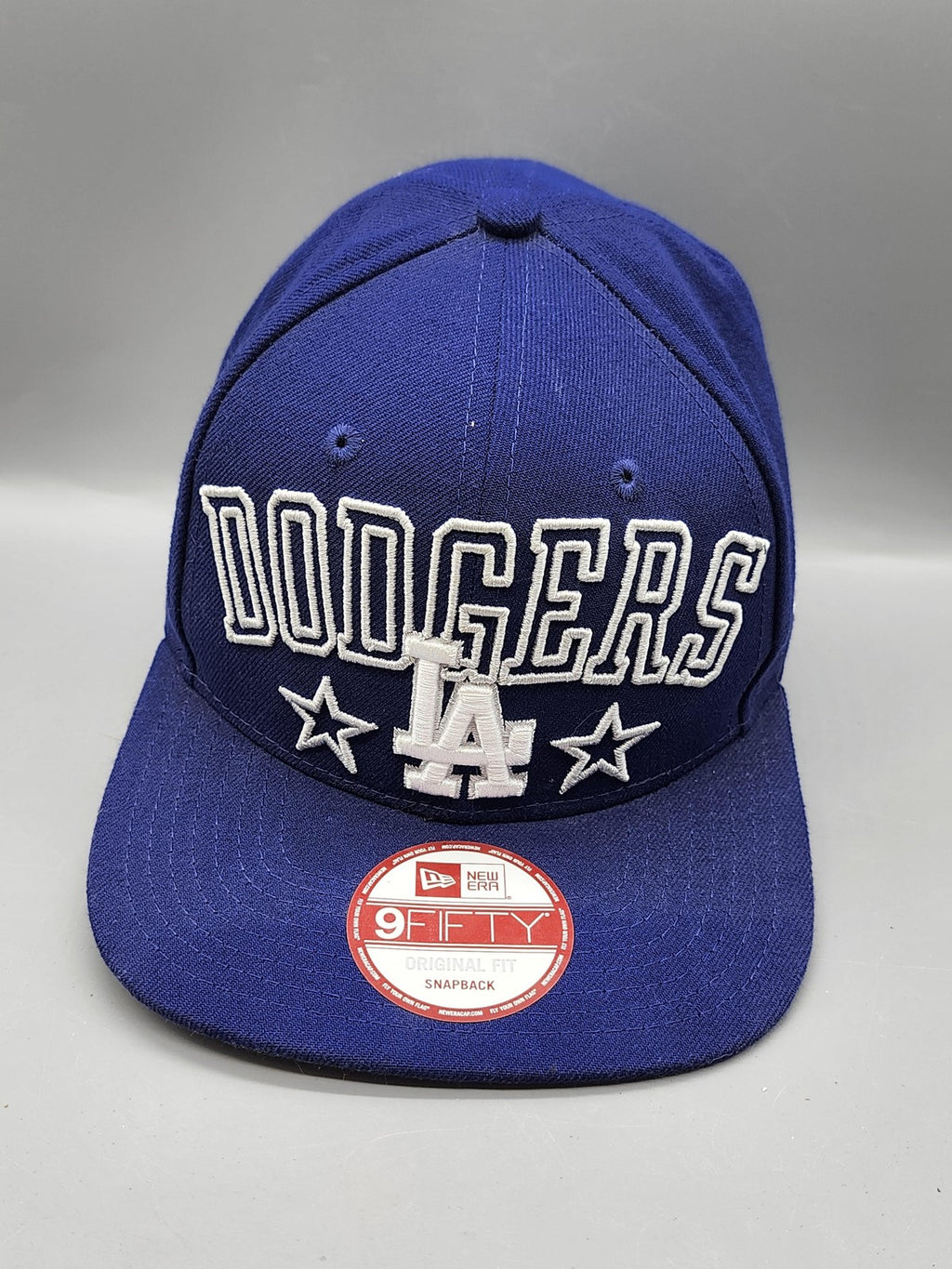 Los Angeles Dodgers Hat Cap Snap Back MLB Baseball New Era One Size Blue Mens