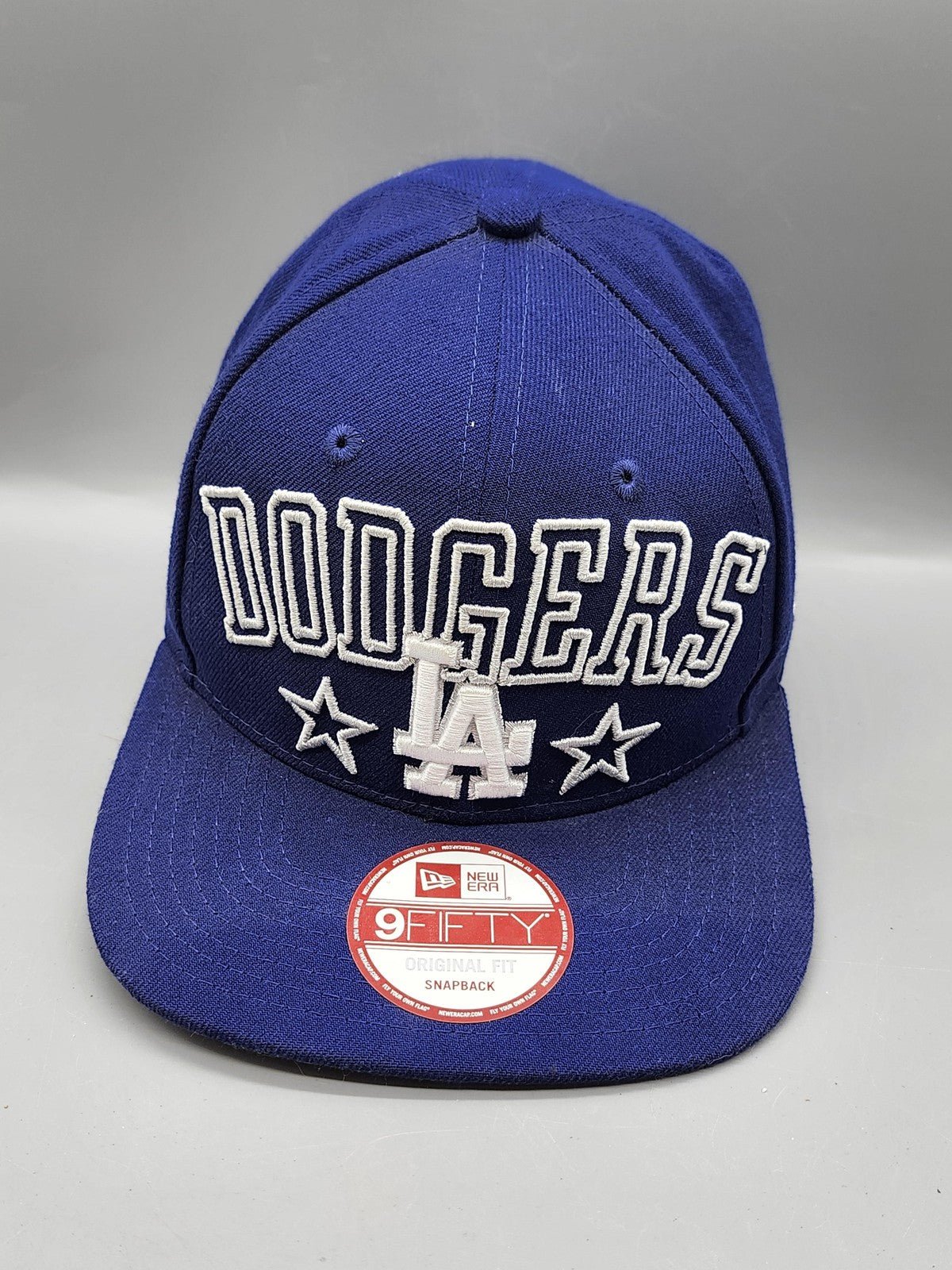 Los Angeles Dodgers Hat Cap Snap Back MLB Baseball New Era One Size Blue Mens