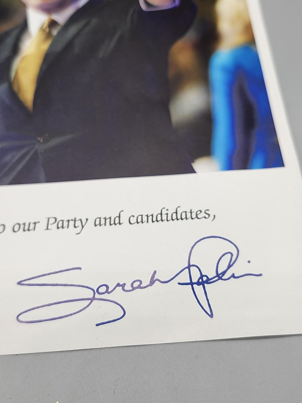 Prestige Collections Political Campaign Photograph Thank You Card Republican