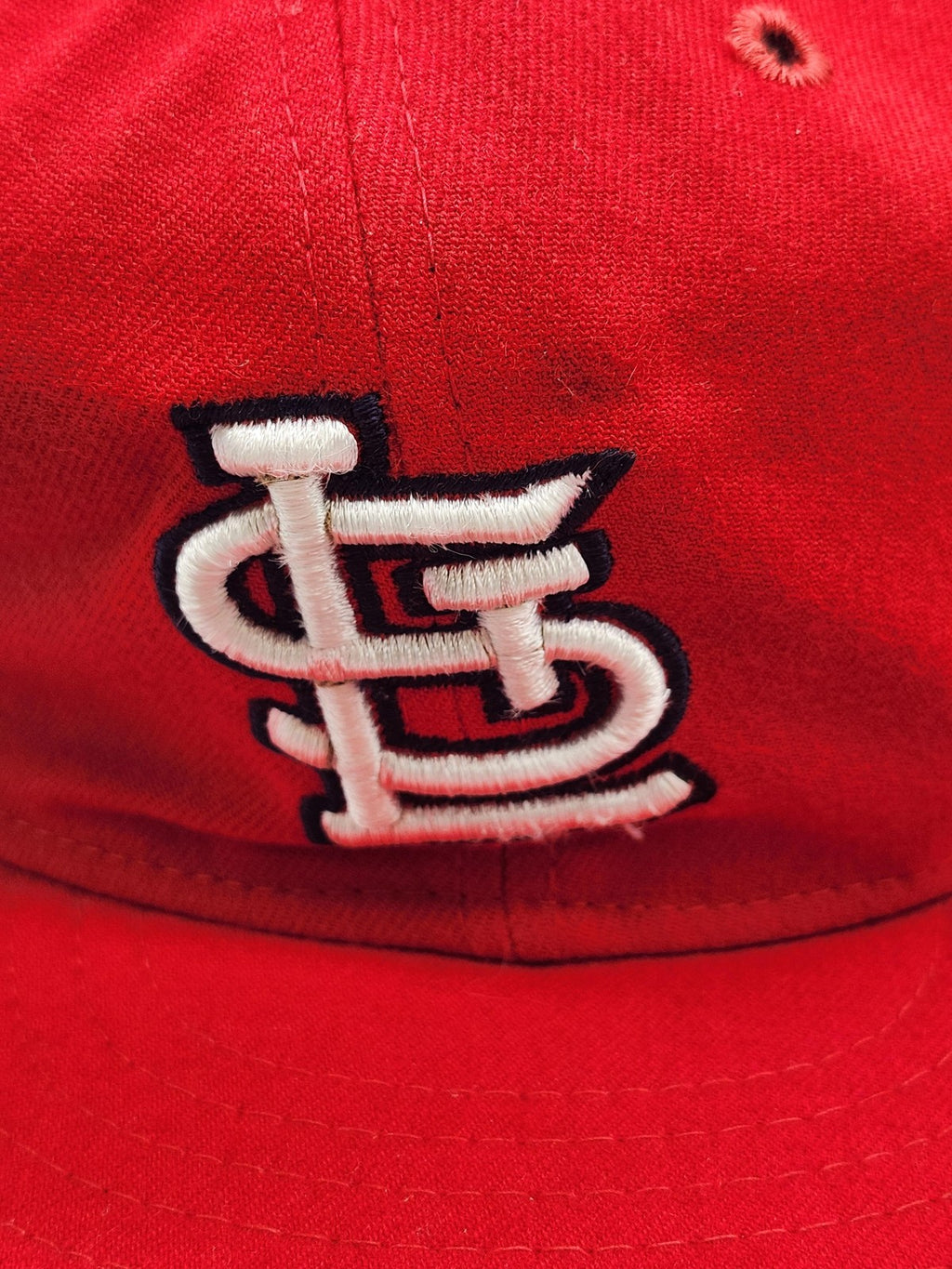 St. Louis Cardinals Hat Cap Fitted MLB Baseball Red New Era Wool 7 1/2 Mens