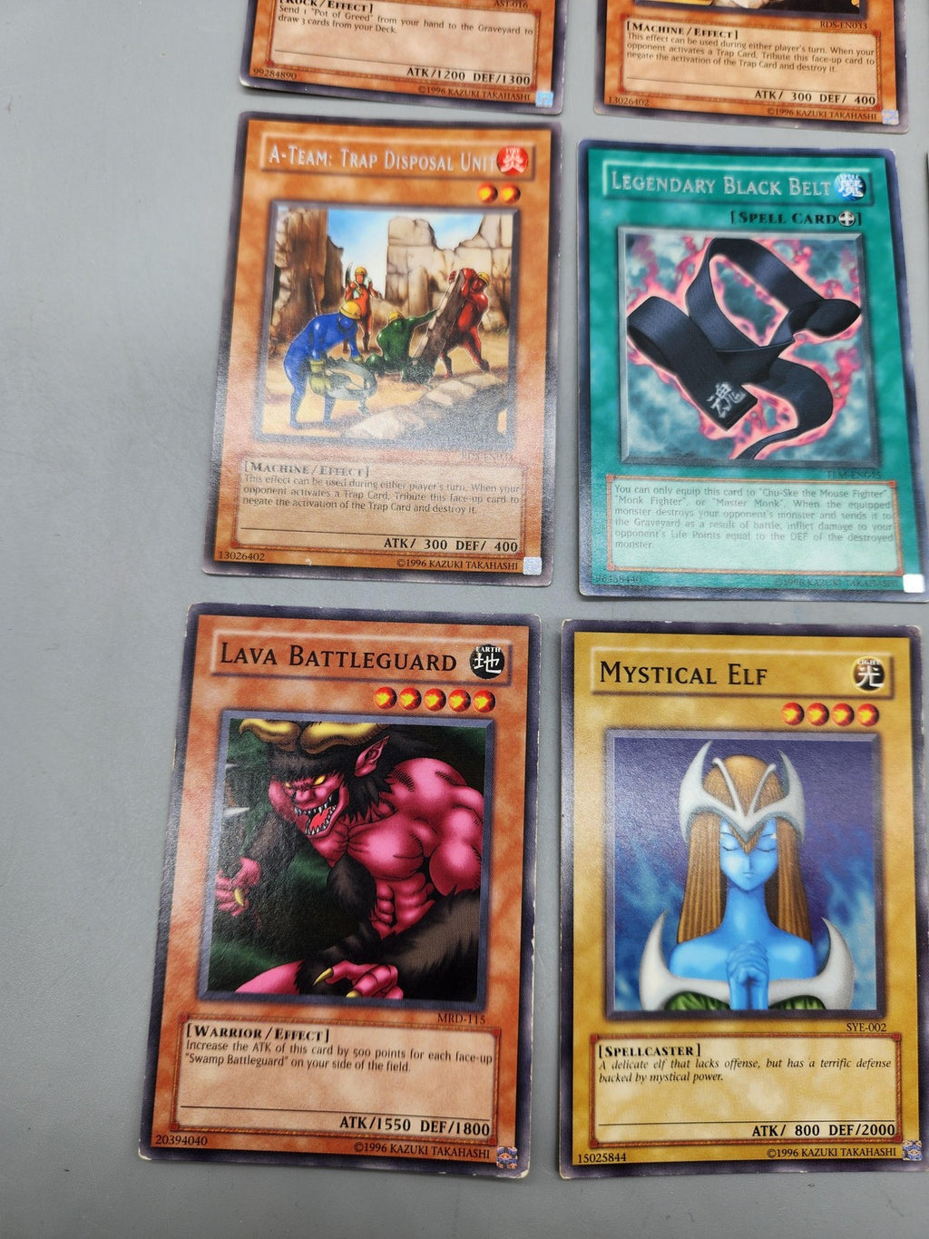 Vintage Yu-Gi-Oh! Konami Card Lot 9pc Avatar Pot Lava Battleguard Elf Set